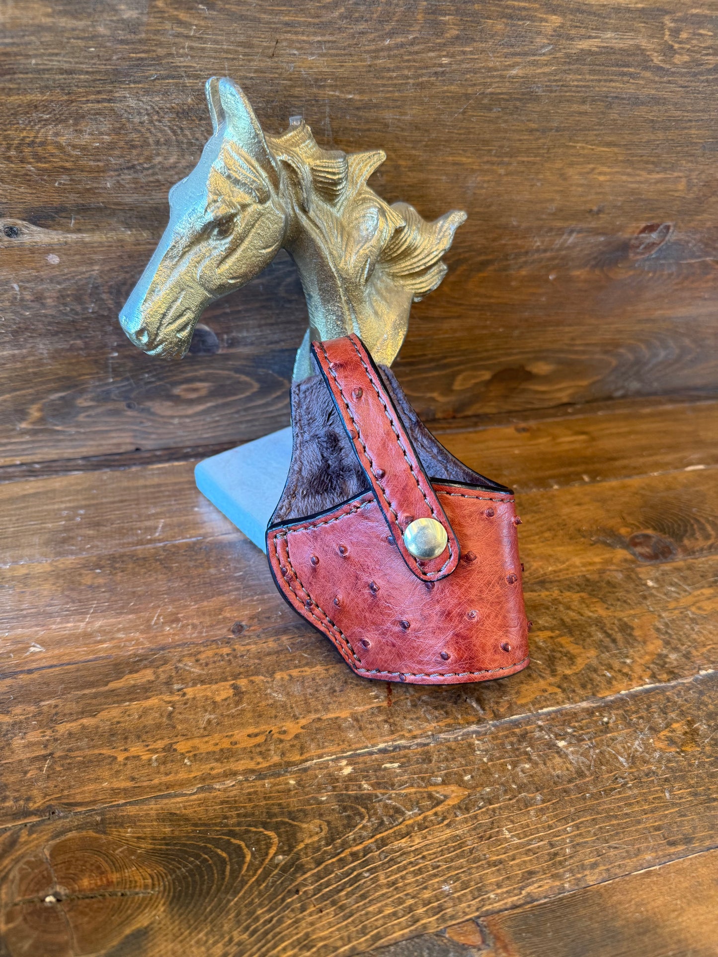 Brandy ostrich skin compact holster ( 1911 )