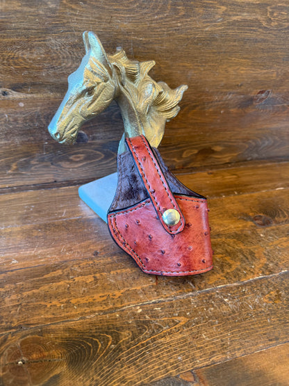 Brandy ostrich skin compact holster ( 1911 )