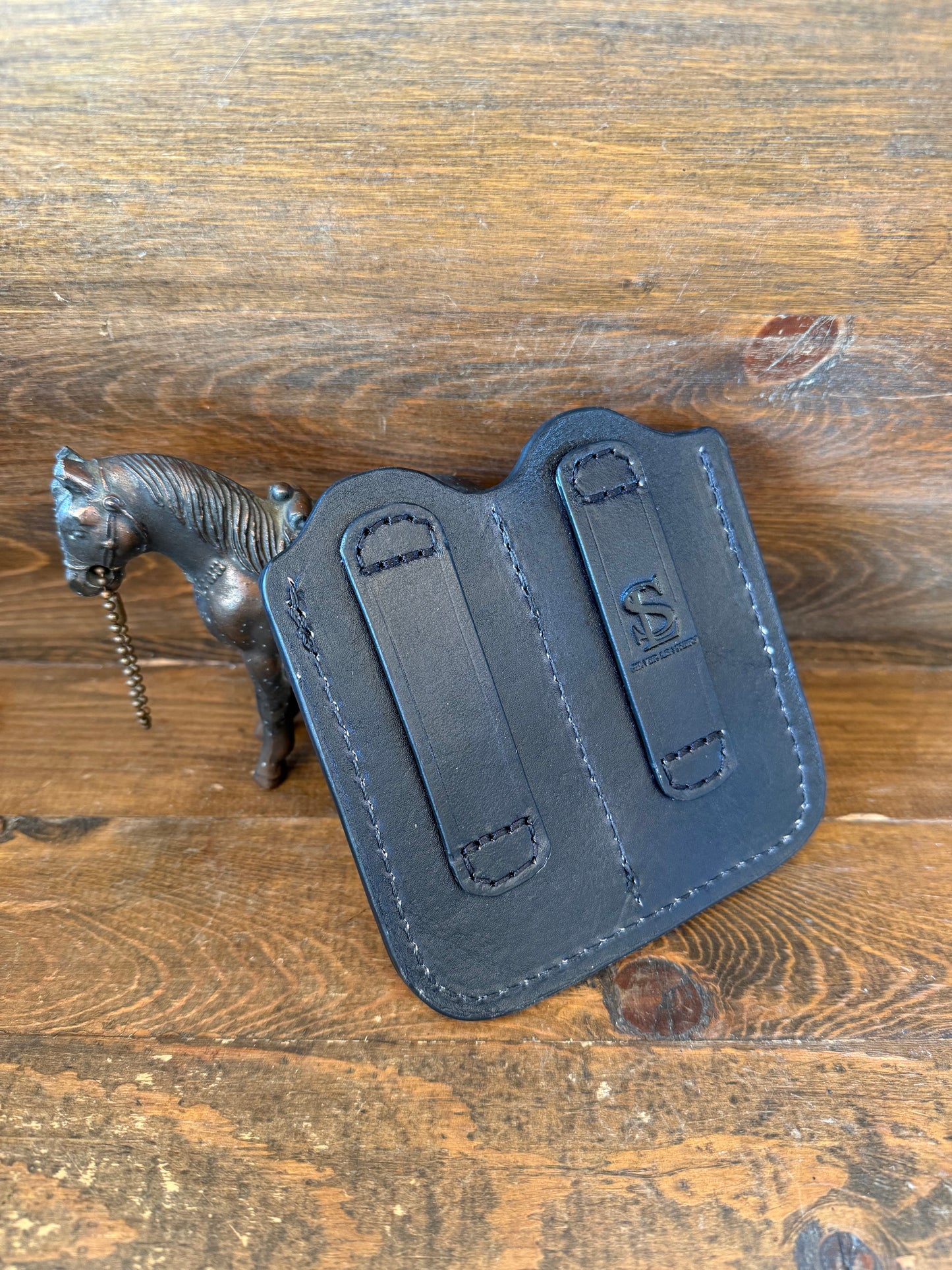 Black Ostrich 2 magazine comopact holster (1911)