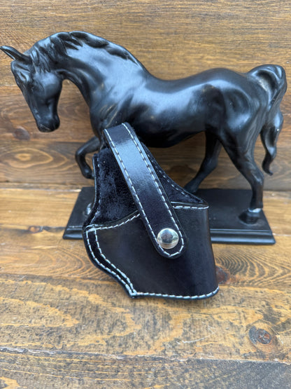 Black/white veg tan compact holster (1911)