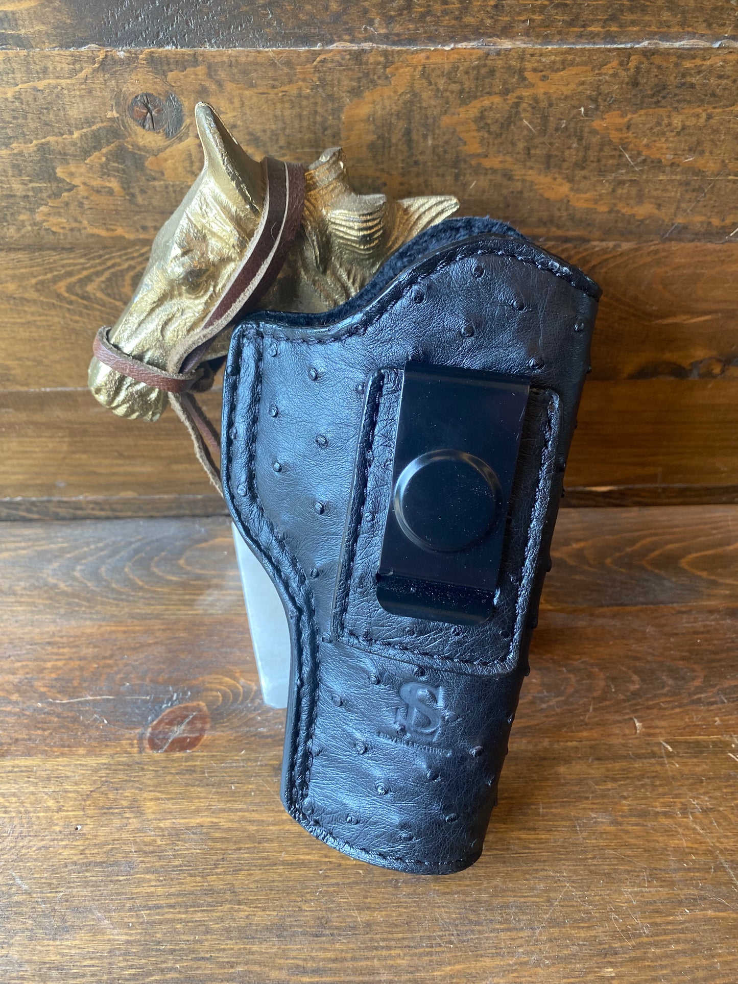 IWB Black full ostrich luxury holsters. (1911)