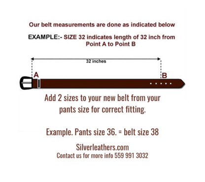Black ostrich skin belt