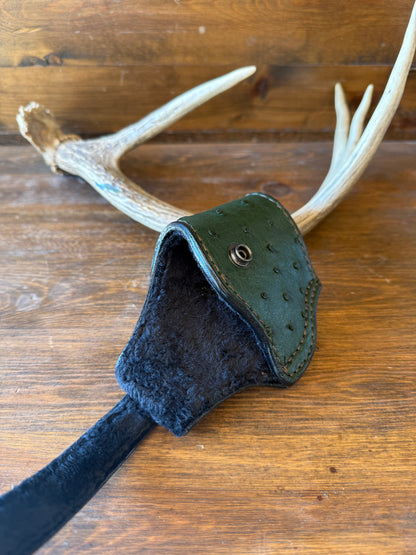 Dark green ostrich skin compact holster (1911)