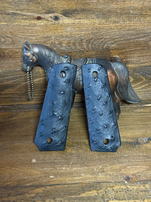 Black Ostrich skin grips (1911)