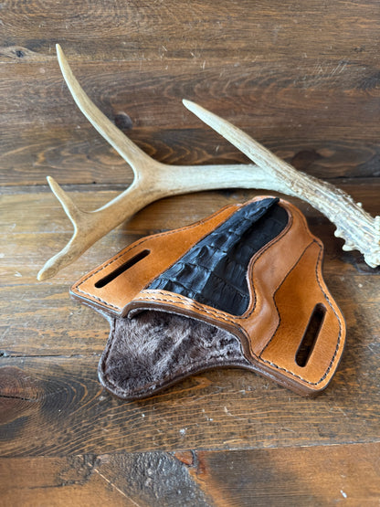 Black Crocodile tail holster (1911) Full size