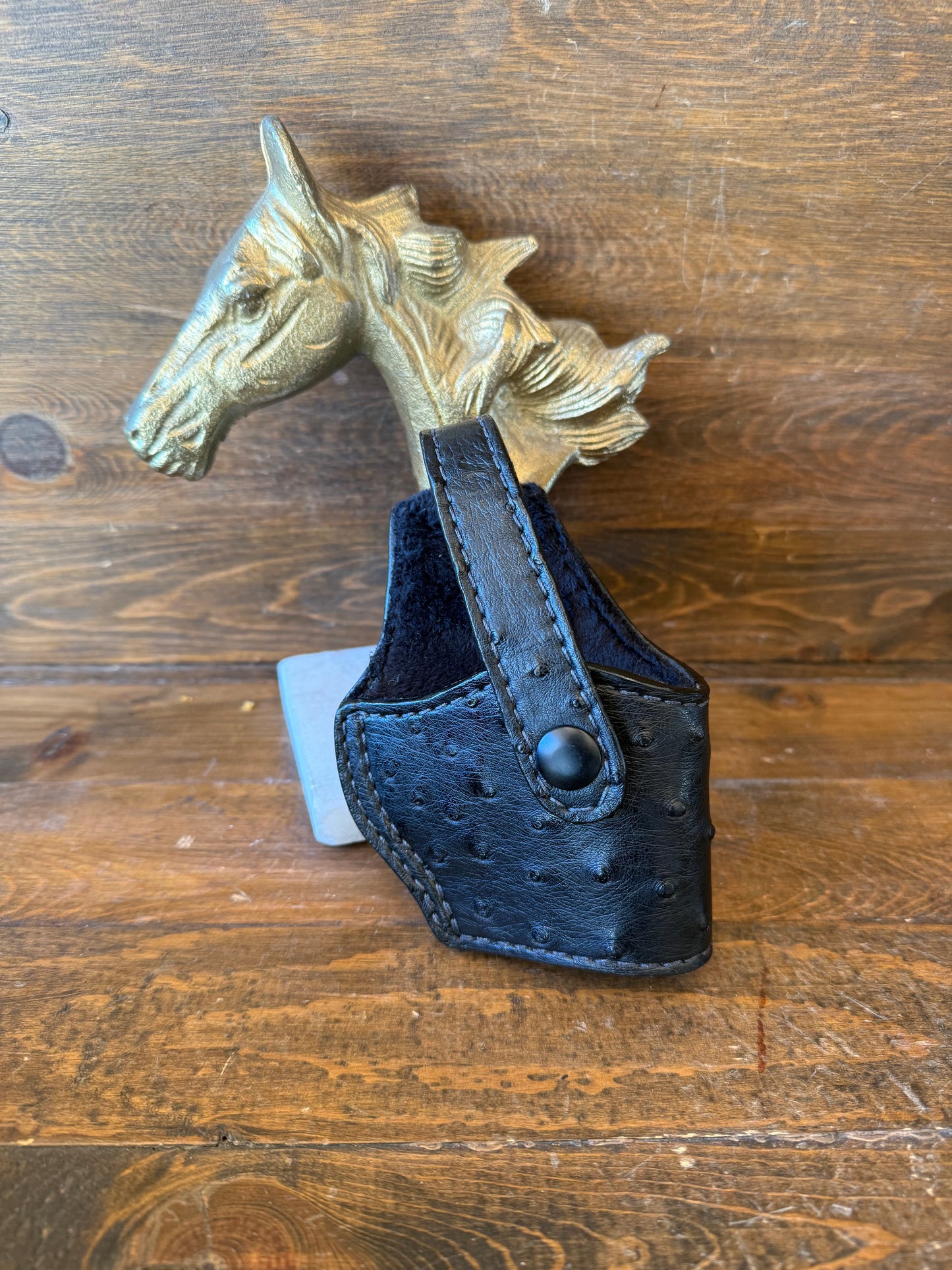 Black ostrich skin compact holster (1911)