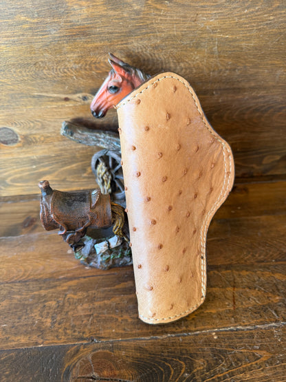Honey color ostrich skin IWB holster 5” ( 1911 )
