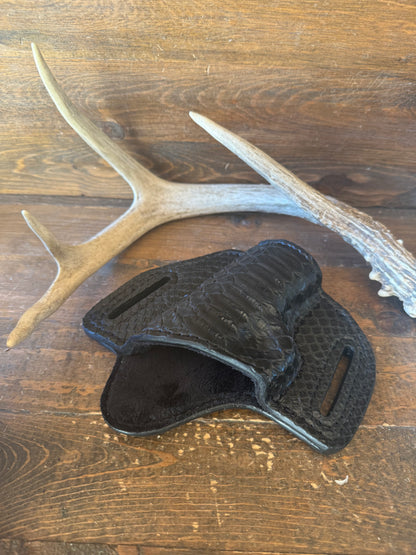 Matte black snake skin luxury holster ( 1911 )