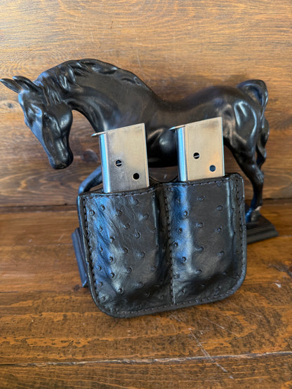 Black Ostrich compact 2 magz holster (1911)