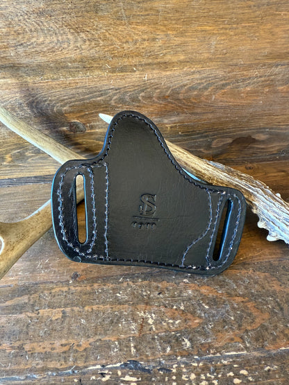 Black Crocodile Hornback  Neck Bikini Luxury Holster. ( 1911 )