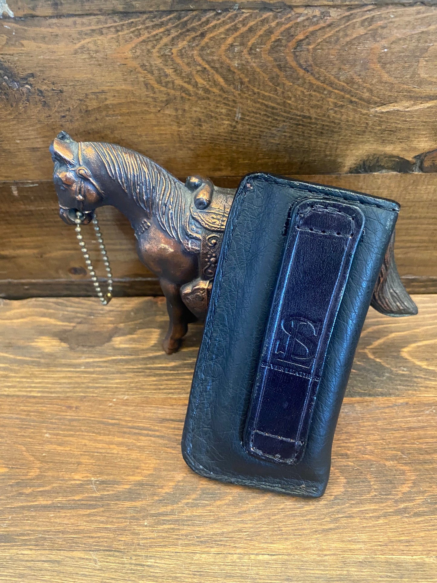 Black Ostrich skin single magazine holster (1911)