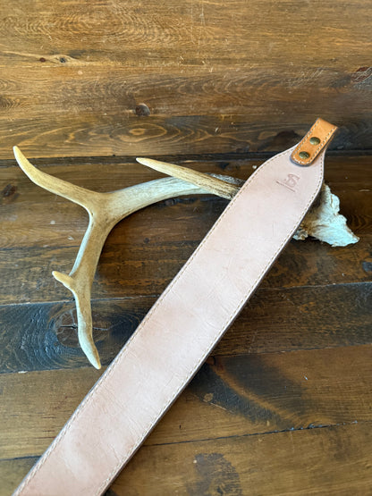 Black ostrich skin rifle sling
