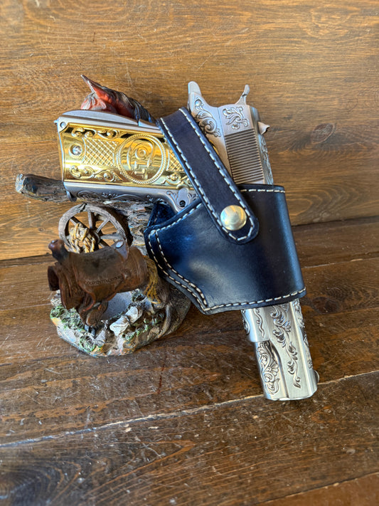 Black/gold  veg tan compact holster (1911)