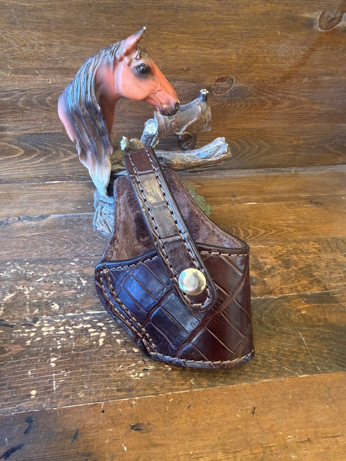 Brandy Brown alligator skin  compact holster (1911)