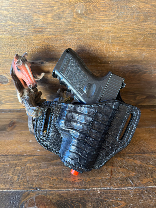 Black caiman/crocodile holster (Glock)