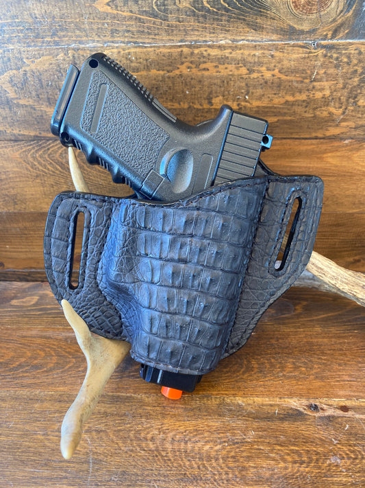 Black caiman/crocodile holster (Glock)