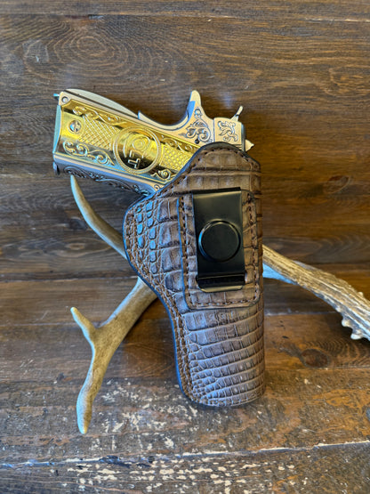 IWB Brown crocodile belly holster (1911)