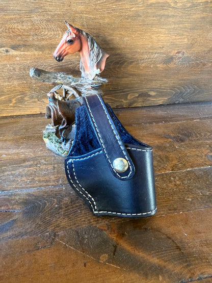 Black/gold  veg tan compact holster (1911)