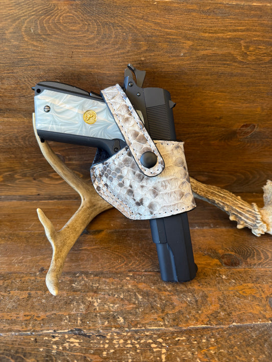 Natural/Black snake skin compact holster (1911) (High-Power)