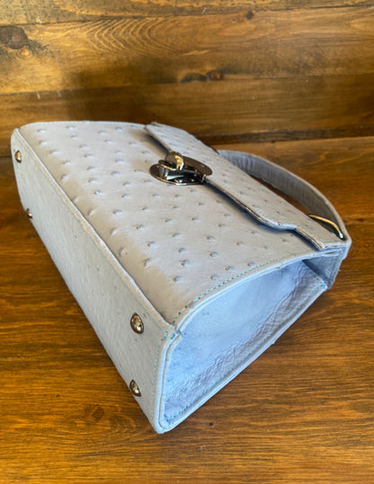 Baby Blue Ostrich handbag