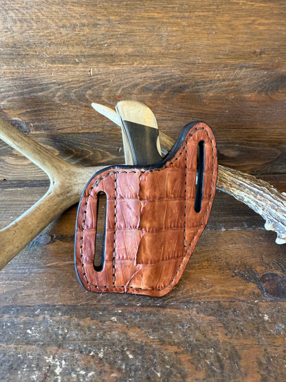 Conac crocodile tail skin knife sheath