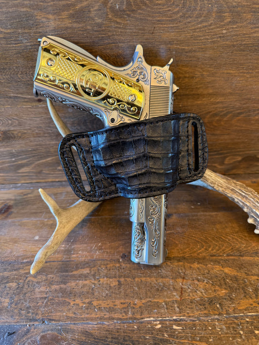 Black Crocodile belly bikini luxury holster (1911)