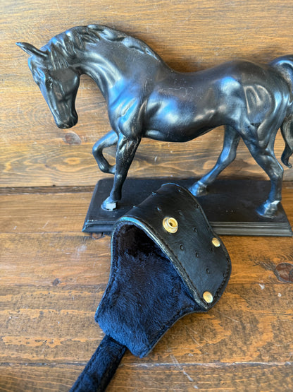Black/Gold. Ostrich skin luxury compact holster (1911)