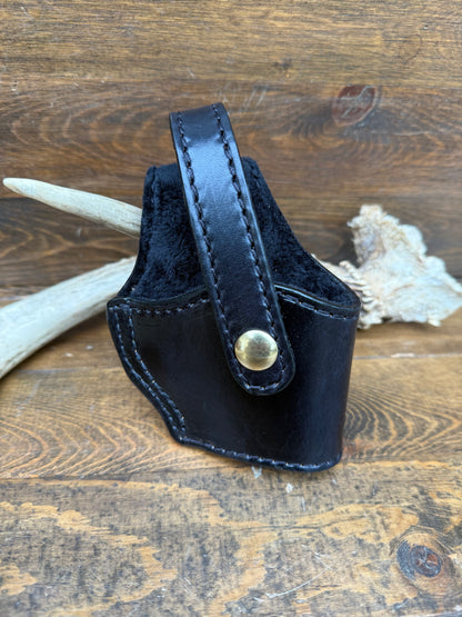 Black/gold veg tan compact holster (1911)