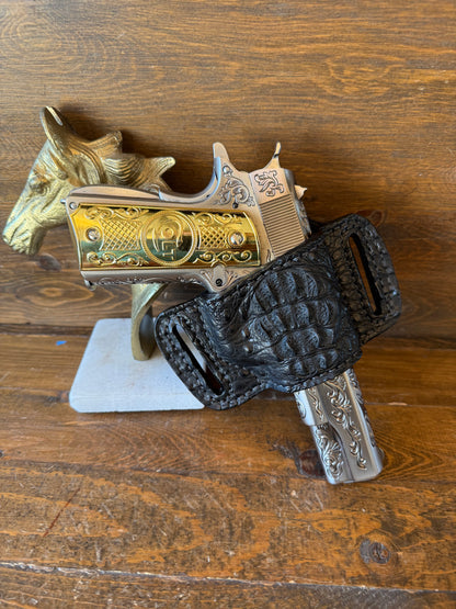 Black crocodile neck bikini holster (1911)