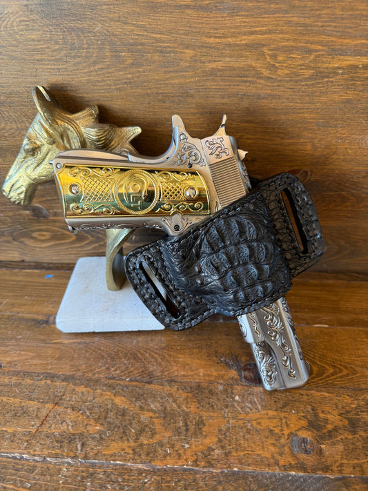 Black crocodile neck bikini holster (1911)