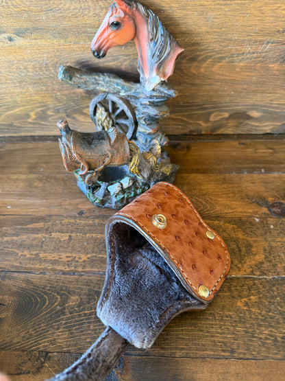 Rustic Conac ostrich skin luxury compact holster (1911)