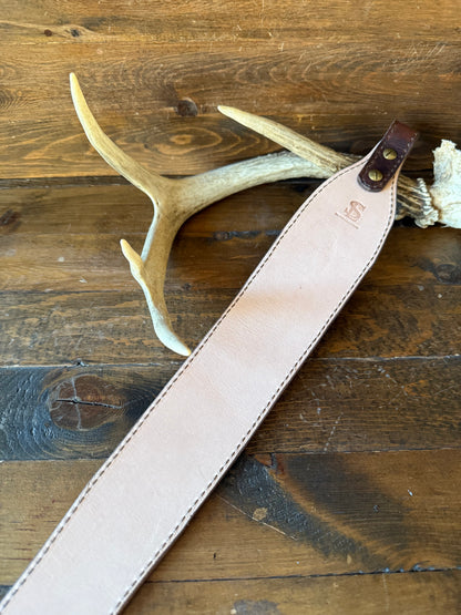 Rustic Conac ostrich skin rifle sling