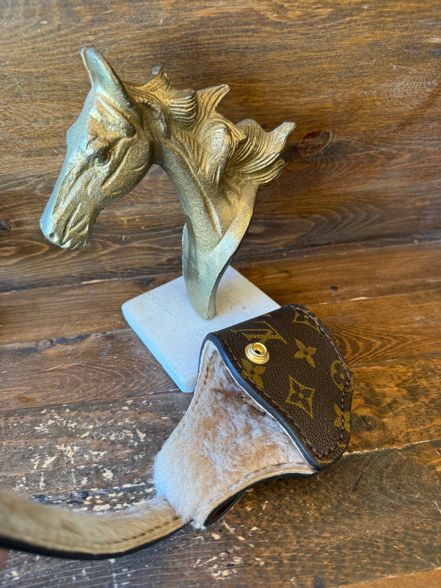 Brown/Gold LV Deluxe compact holster ( 1911, High power )