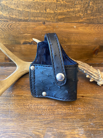 Black ostrich compact holster (1911)