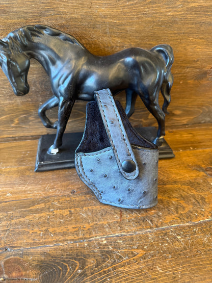 Dark Gray/Black ostrich skin compact holster ( 1911 )