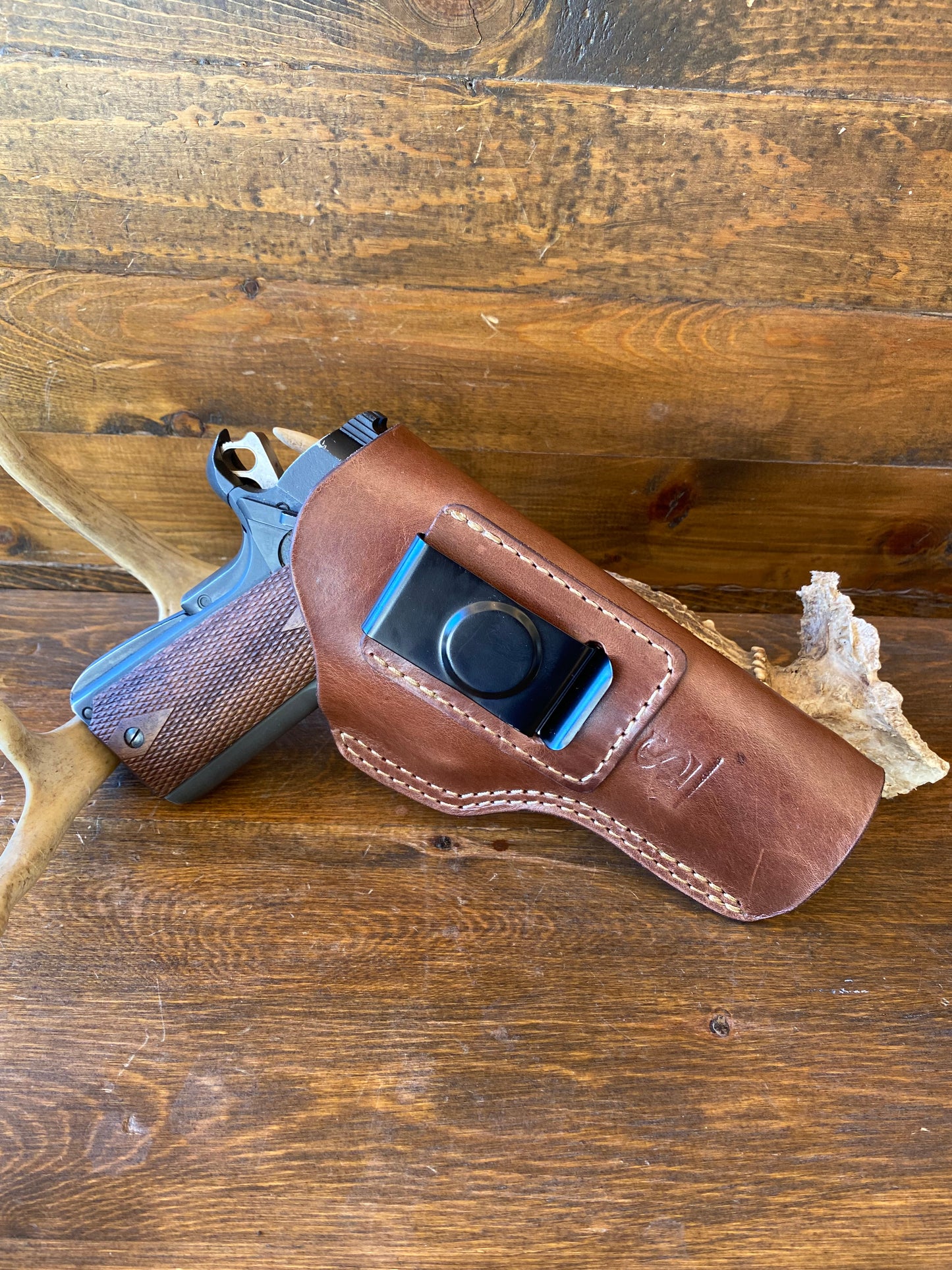 IWB Brown leather natural interior holster (1911)