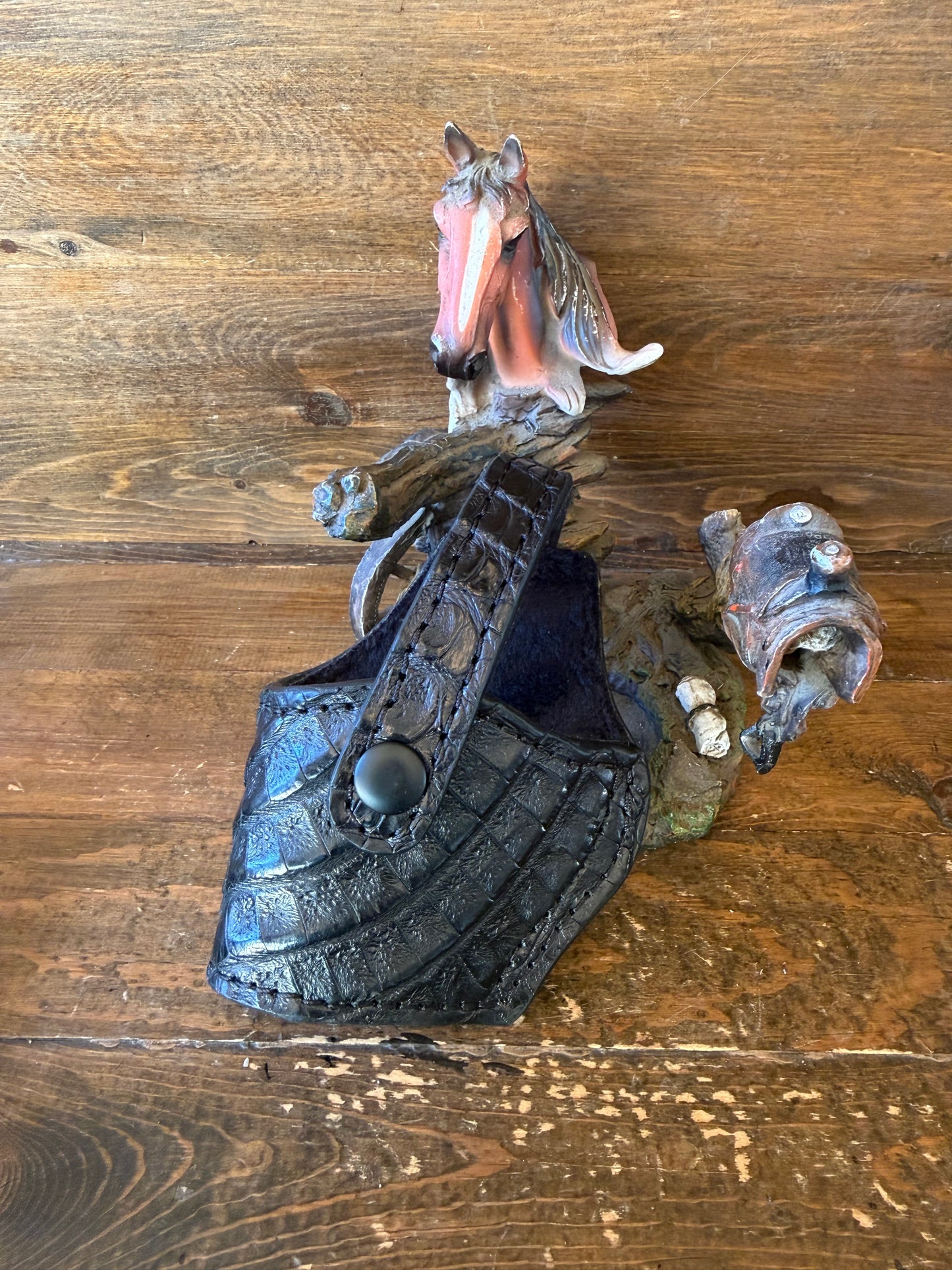 Black crocodile skin compact holster. ( 1911- Left )