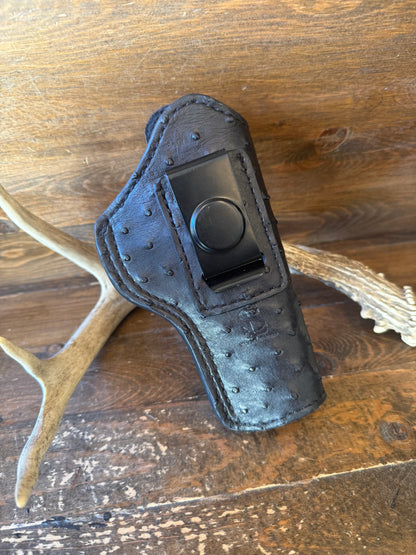 IWB Black full ostrich skin luxury holster. (1911)