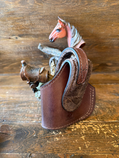 Brown veg tan compact holster ( Glock )