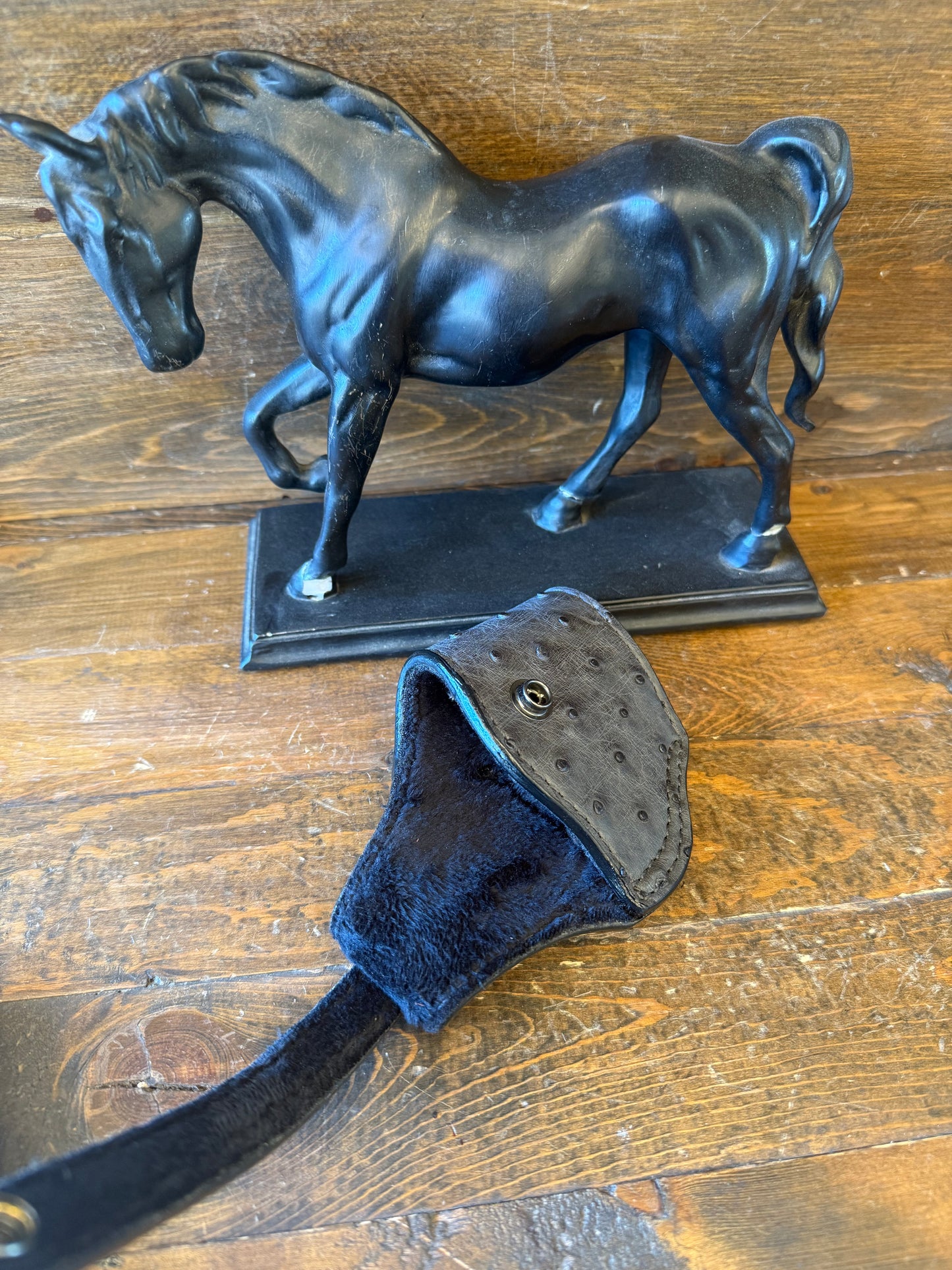 Dark Gray/Black ostrich skin compact holster ( 1911 )