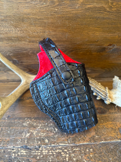 Black/Red Hornback Alligator Holster ( Glock , Beretta )