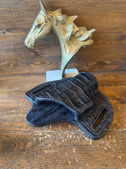Black caiman/crocodile holster (Glock)