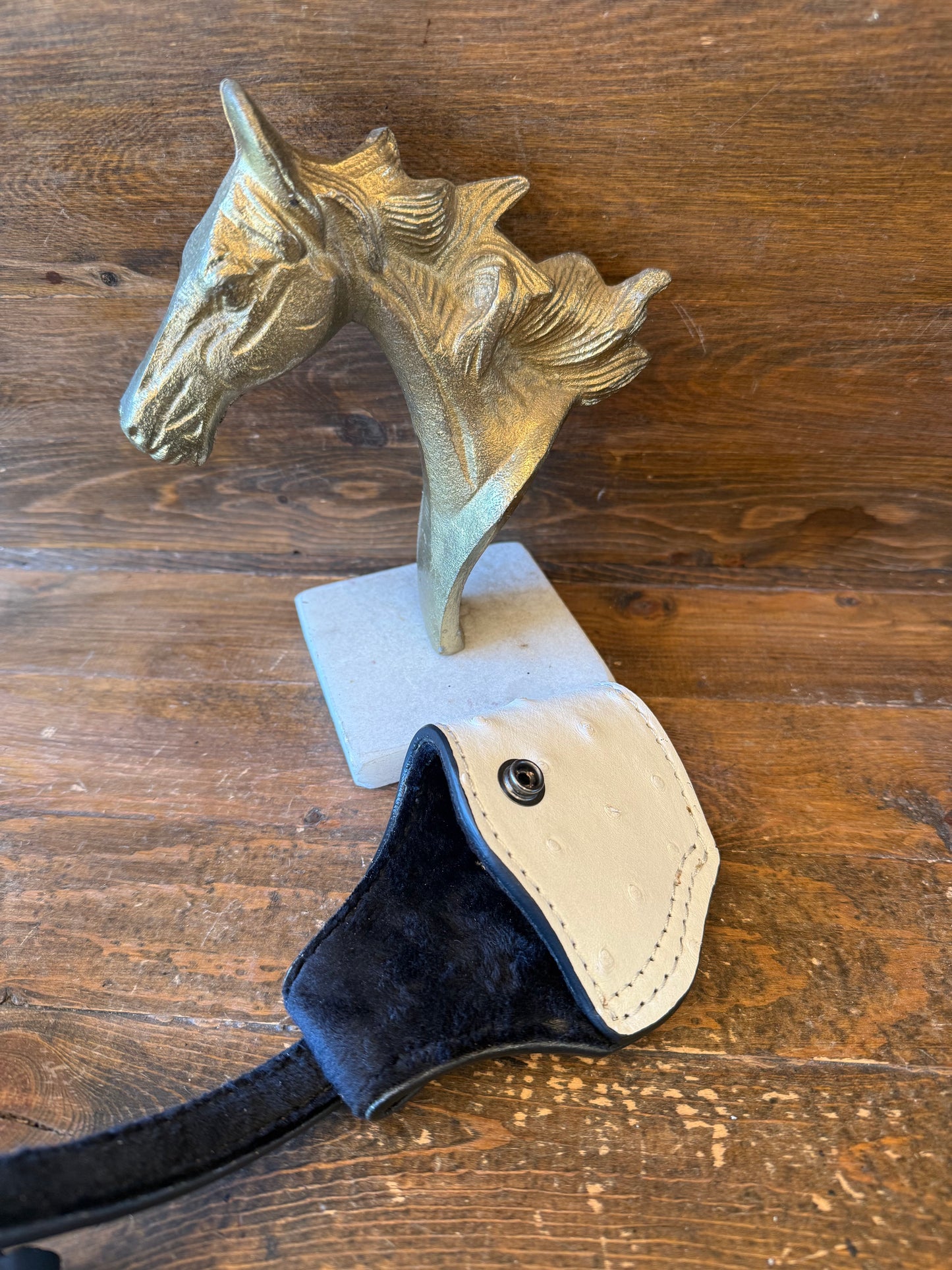 White/ Black ostrich skin compact holsters (1911)