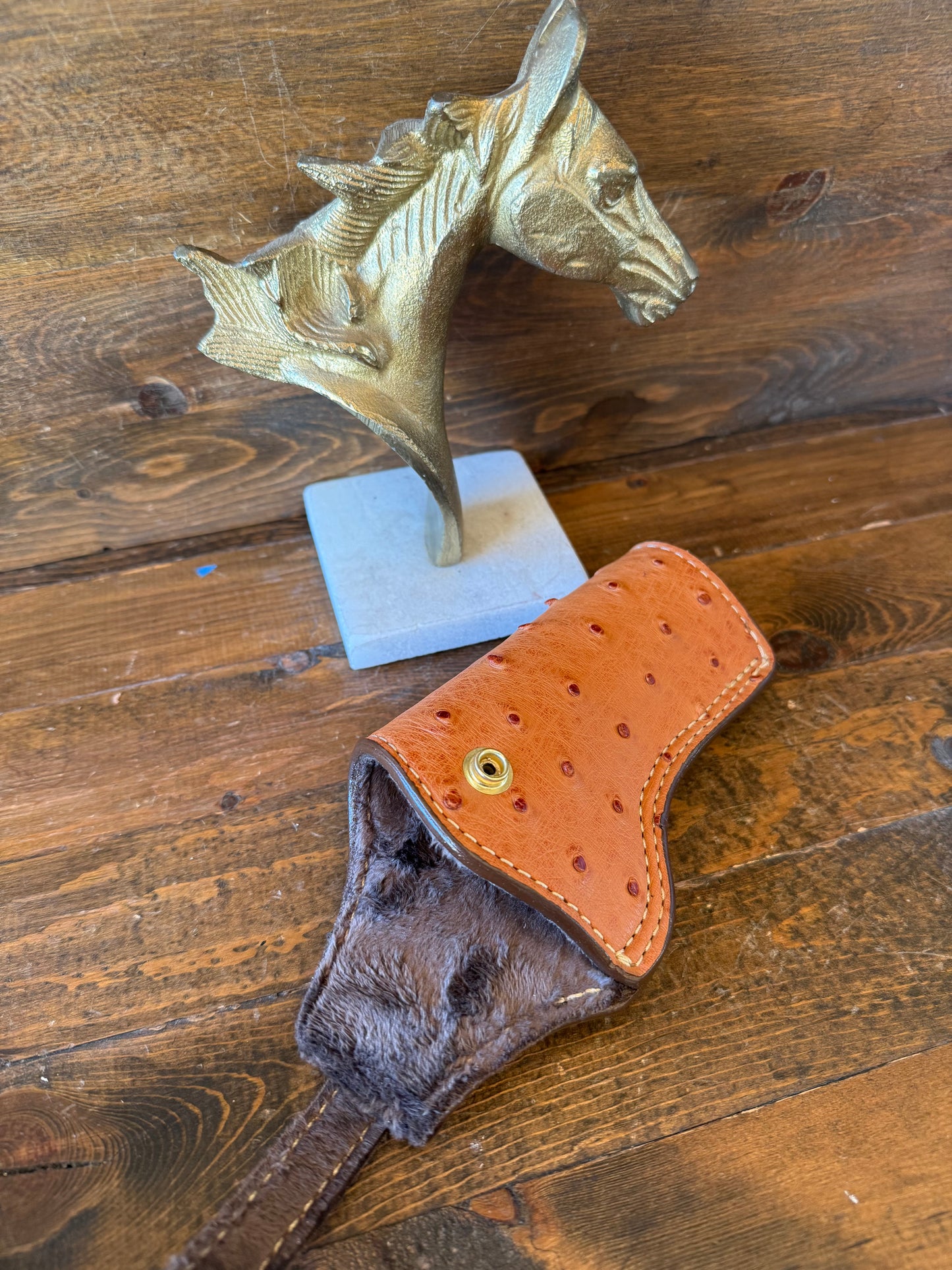 Conac ostrich skin full holster (1911) 5”