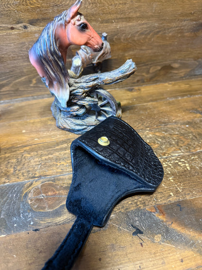 Black/Gold crocodile skin compact holster ( Beretta )