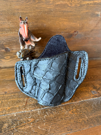 Black Pirarucu skin luxury holster (1911)