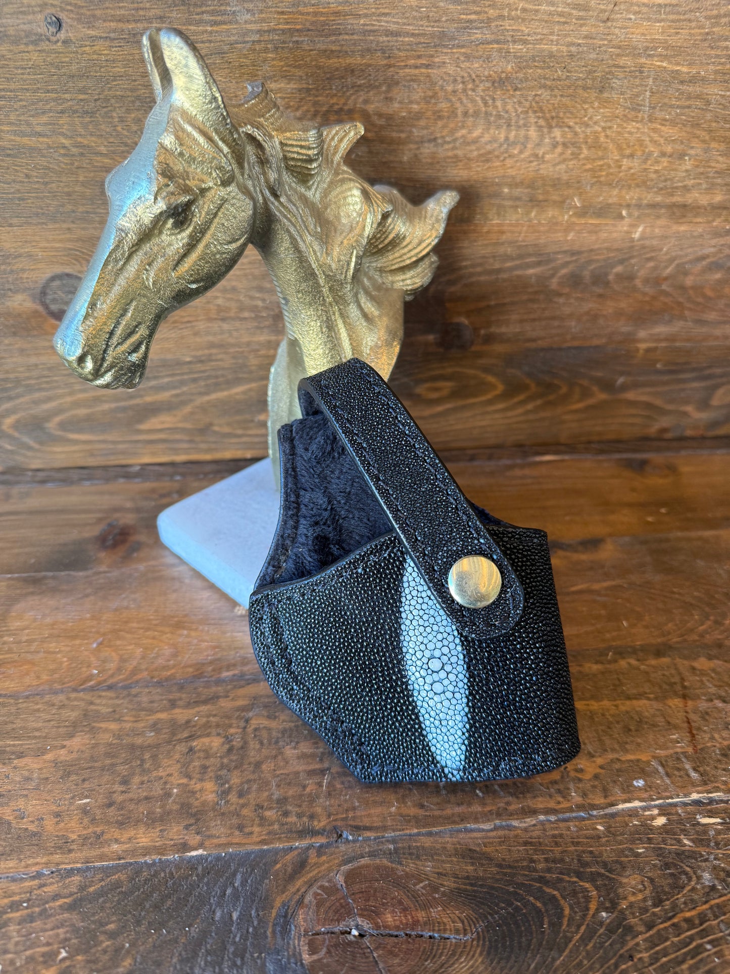 Black/gold stingray skin compact holster ( 1911 )