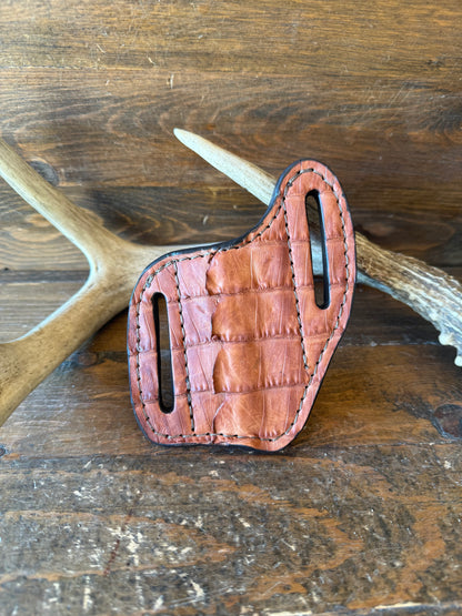 Conac crocodile tail skin knife sheath