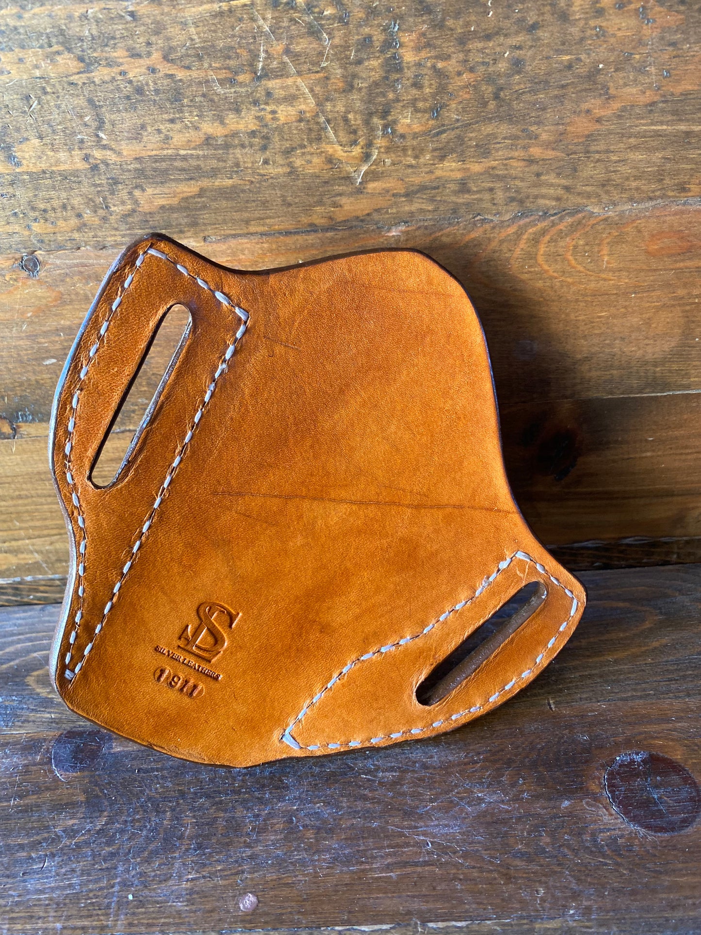 Canyon tan color, Veg-tan holster (1911)