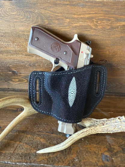 Black stingray skin luxury holster ( Beretta )
